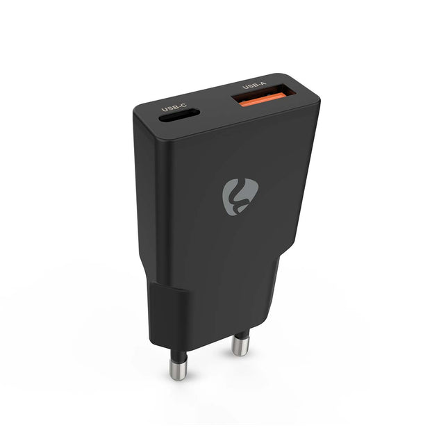 Universelles USB-C Tablet-Schnellladegerät, 3 A (30 Watt), Schwarz