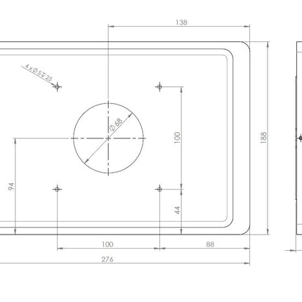 Displine Companion Wall 2.0 wandhouder voor iPad 10th-11th / iPad Air / Pro 11" Antraciet
