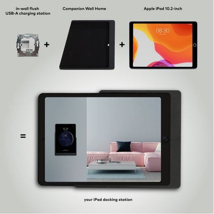 Displine Companion Wall Home Slide-in wandhouder  iPad 10.2, Wit