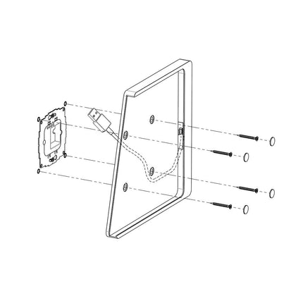 Displine Companion Wall Home Slide-in wandhouder Samsung Tab A7 Lite 8.7