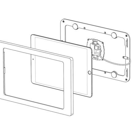 Displine Companion Wall wandhouder iPad 10.2/10.5 , Zwart