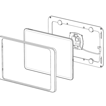Displine Dame Wall iPad 12.9 gen 3/4/5 Wit