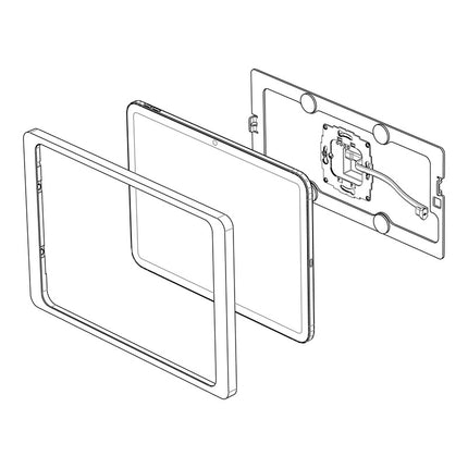 Displine Displine Companion Wall 2.0 Wandhouder Galaxy Tab A9/A11 (8.7") Wit