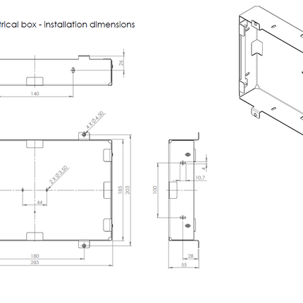 Displine Whiz iPad Air  / Pro 11" inbouw wandhouder