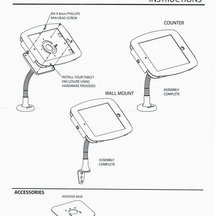 Maclocks Maclocks Flexibele Tafelstandaard - Zwart - VESA 100x100