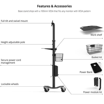 Maclocks Maclocks Verstelbaar Werkplateau voor Tablet Standaard