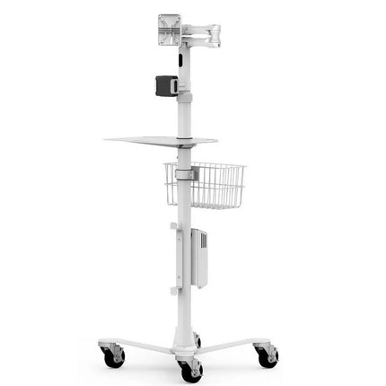 Maclocks VESA mount Rise Extended Tablet Stand - hoogte instelbare verrijdbare vloerstandaard