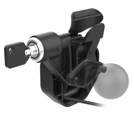 RAM Mounts Uni-Conn™ Powered Snap-In Wall Dock met USB-C-connector