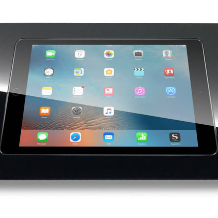 SimpliDock iPad 10.2  inbouw wandhouder  - Brushed 'Stainless Steel'