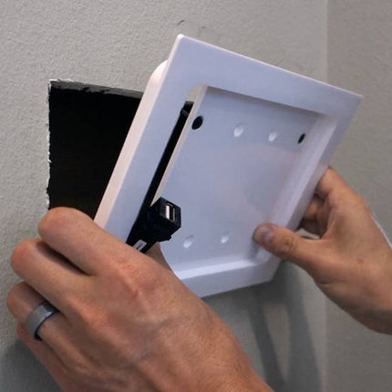 SimpliDock iPad® 10th en 11th Gen  inbouw wandhouder-  RVS-look
