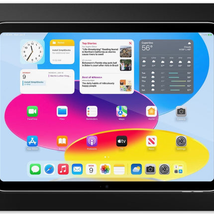 SimpliDock iPad® 10th en 11th Gen    inbouw wandhouder Zwart