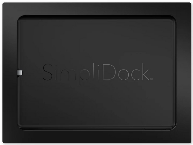 SimpliDock iPad Air 4,5&6, Pro 11"   inbouw wandhouder- Zwart