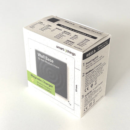 Smart Things Magnetische Qi-oplader met dop Wave 55mm, zwart mat