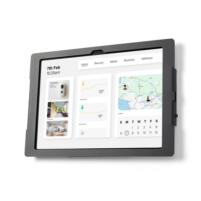 TABDOQ Tabdoq Lite Wandhouder voor iPad 10th-11th gen. Zwart-Grijs