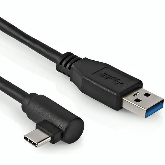 Tabletsolution.nl Haakse USB-C naar USB-A kabel oplaadkabel , 1m