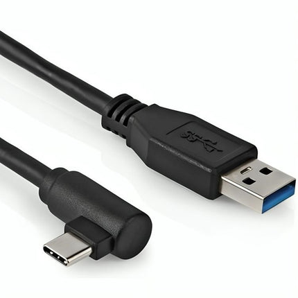 Tabletsolution.nl Haakse USB-C naar USB-A kabel oplaadkabel , 1m