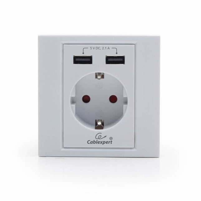 Tabletsolution.nl Inbouwstopcontact met dubbele Tablet USB-lader