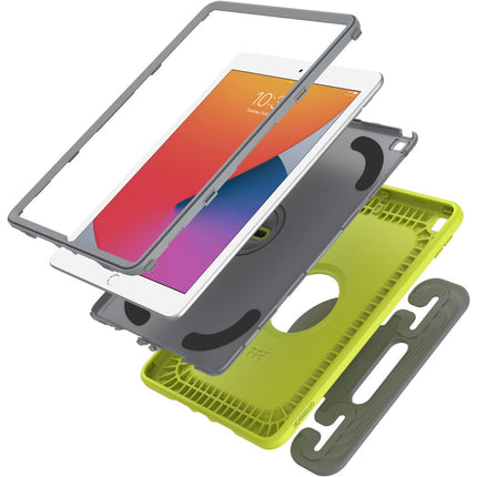 Tabletsolution.nl OtterBox EasyGrab iPad 10.2" Hoes voor Kinderen - Geel-Groen