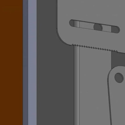 WTB Design 55" stalen monitorbehuizing